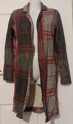 Buy Next Red Grey Checked Jacket Women's Uk Size 6 • 12£