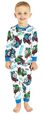 Buy Boys Thomas The Tank Fleece Pyjamas Boys Train Nightwear PJs 12 Months-5 Years • 12.95£