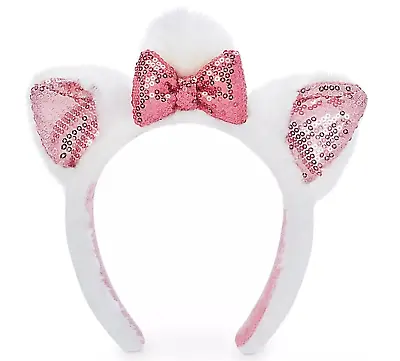 Buy New Disney Parks Marie Cat Plush Headband Aristocats Kitten Fuzzy Ears Costume • 70.83£