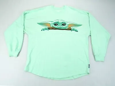 Buy DISNEY The Mandalorian Baby Yoda Long Sleeve Adult Spirit Jersey Size S Green • 29.18£