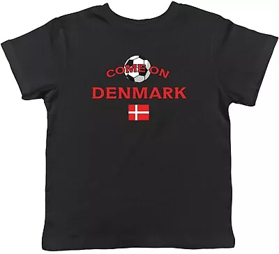 Buy Kids T Shirt Denmark Football Come On Sports Childrens Boys Girls Gift • 5.99£