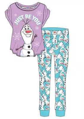 Buy Ladies Character Pyjamas Disney Olaf Frozen Sizes 8 -14 • 11.99£