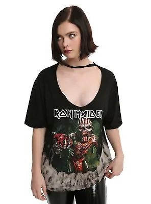 Buy Iron Maiden Book Of Souls Oversized Choker Tie Dye Girls T-shirt • 13.38£