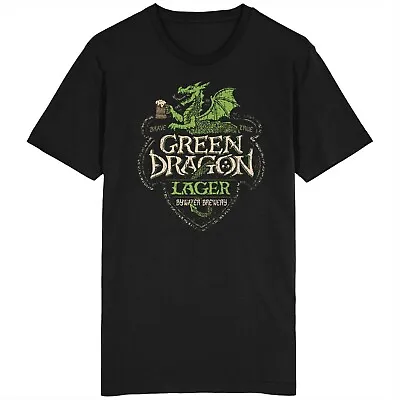 Buy Green Dragon Lager T Shirt Lord Of The Rings LOTR Frodo Hobbit Gandalf Sauron • 12.90£