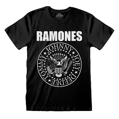 Buy Ramones Presidential Seal T Shirt Official Punk Album Art Mens Black Classic Tee • 15.95£