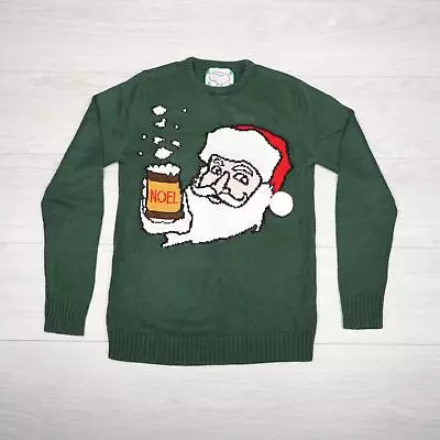 Buy Santa Claus Christmas Jumper Mens XS Novelty Festive Ugly Sweater Noel Funny • 9.99£