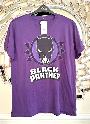 Buy Marvel Black Panther Ladies T-shirt S/m Fit Uk10/ 12 Bnwt Bought In Usa • 3.99£