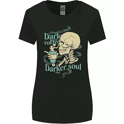 Buy Dark Coffee Darker Soul Skull Womens Wider Cut T-Shirt • 8.75£