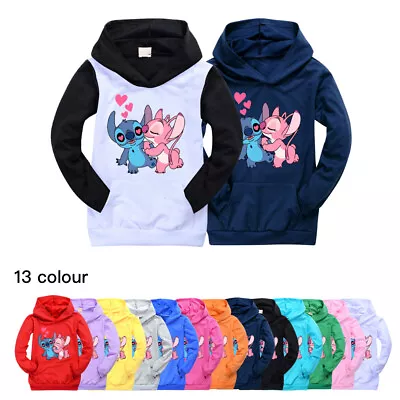 Buy Kids Lilo And Stitch TV Hoodie Sweatshirt Pullover Casual Tops  Boys Girls Gift • 11.99£