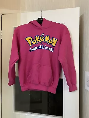 Buy Girls Pokémon Hoodie. Pink From Gildan Age Youth Med  • 1.25£