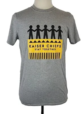 Buy Kaiser Chiefs Stay Together 2017 UK Tour Grey T Shirt Size Medium • 15£