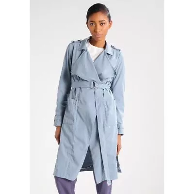 Buy Khujo NARISSA Trenchcoat Blue / Grey Size S Bnwt • 55£