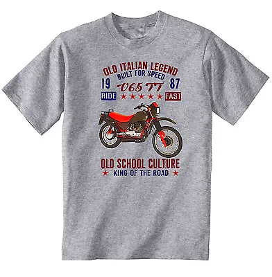 Buy Vintage Italian Motorcycle Moto Guzzi V65 Tt - New Cotton T-shirt • 15.99£