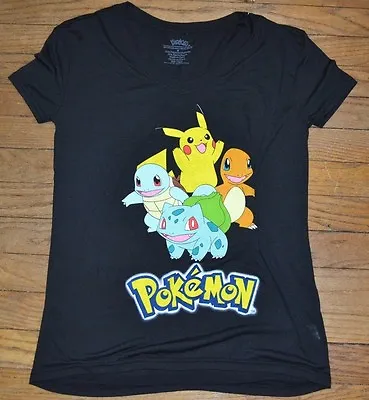 Buy Pokemon Go Character Tee Licensed T-Shirt Turtwig Bulbasaur Charmander Pokemon • 14.20£