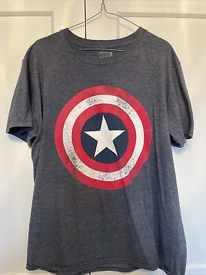 Buy Mens Marvel T Shirt Large. Captain America • 0.99£