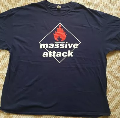 Buy Massive Attack Logo Blue T-Shirt 3xl Blue Lines Trip Hop Bristol Alternative  • 13£