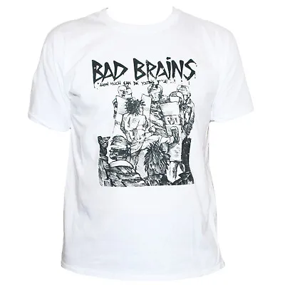 Buy Hardcore Punk Rock Band Gig Poster T Shirt Bad Brains Unisex Graphic Top New  • 14£