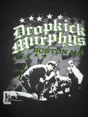 Buy DROPKICK MURPHYS - BOSTON MASS Concert Tour (MED) T-Shirt • 23.75£