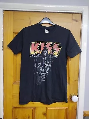 Buy Men's Black Kiss T-shirt Size Large Band Tee Graphic Tee • 9.50£