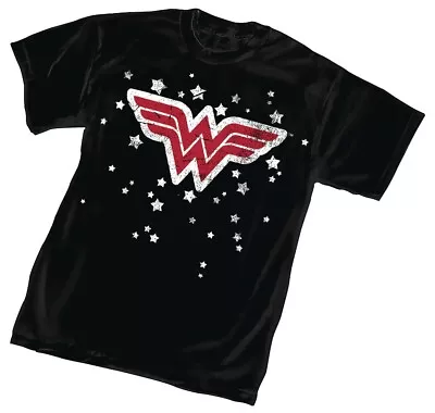 Buy DC Comics Wonder Woman Logo T-shirt Black • 16.99£