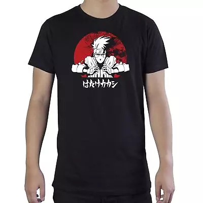 Buy T-Shirt Manner NARUTO SHIPPUDEN - Tshirt Kakashi Man SS Black - NEW • 25.94£