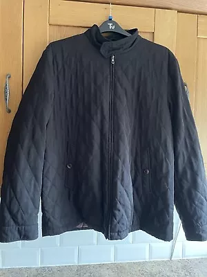 Buy Men’s Black Quilted Skope Jacket Smart Casual Size 2XL XXL • 0.99£