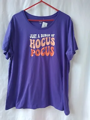 Buy Womens Just A Bunch Of Hocus Pocus Hallows' Eve T-Shirt Tee Top New • 15.11£