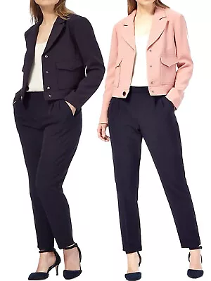 Buy New Women Principles Cropped Battle Jacket Coat Sizes 10-12-14-16-20 RRP £65 • 15.99£