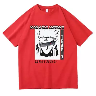 Buy Anime New Naruto Kakashi Pullover T-shirt Cross-border Thin Men's And Women's Sh • 20.99£