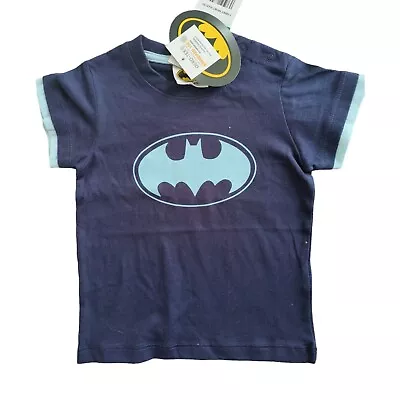 Buy 12 Months Kids Infant Baby Boys Batman Cotton DC Comics Short Sleeve T-shirt New • 4.99£