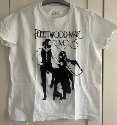 Buy Fleetwood Mac T Shirt Rumours Pop Rock Band Merch Tee Ladies Size Medium Top • 13.50£