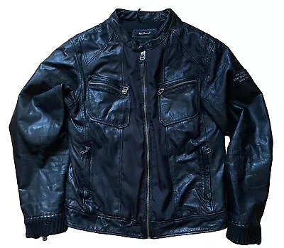 Buy BEN SHERMAN LEATHER JACKET Size S Small Biker Jacket Stylish Cool Rock Legend • 39£