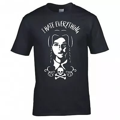 Buy Inspired By Wednesday Addams  I Hate Everything  T-shirt • 12.99£
