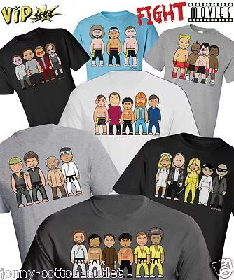 Buy VIPwees Mens TShirt ORGANIC Cotton Fight Movie Inspired Caricatures ChooseDesign • 13.99£