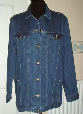Buy BNWT Next Women’s Blue Oversized Denim Jacket Size 16T • 15£