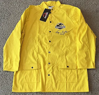 Buy WAYNE KNIGHT Signed Autographed Jurassic Park Yellow Rain Coat Jacket Nedry JSA • 241.27£