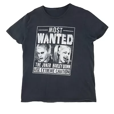Buy The Joker Harley Quinn Most Wanted Use Extreme Caution T-Shirt Womans Large • 11.38£