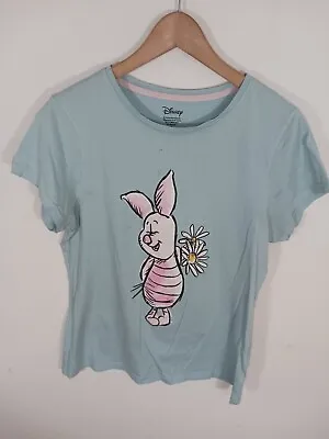 Buy Women’s Disney Blue Piglet T-Shirt Size Small  10/12 Winnie The Pooh • 5.69£