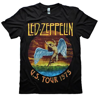 Buy Led Zeppelin T Shirt OFFICIAL USA Tour 1975  Icarus Licensed Tee New S-XXL • 14.99£