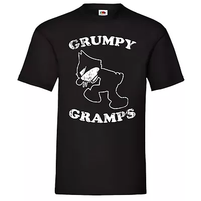Buy Grumpy Gramps Cartoon Cat T-Shirt Birthday Gift • 14.99£