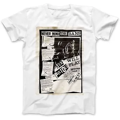 Buy Never Mind The Bans Anarchy In The UK T-Shirt 100% Premium Cotton Pistols • 14.97£