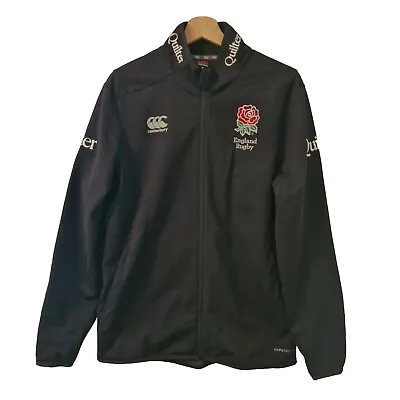 Buy England Rugby Canterbury Softshell Vaposhield Black Jacket Mens Medium • 44.99£