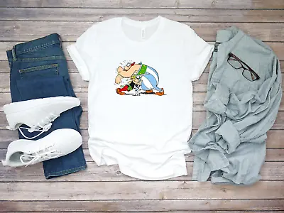 Buy Asterix And Obelix Best Friends Short Sleeve White Men T Shirt F019 • 9.92£