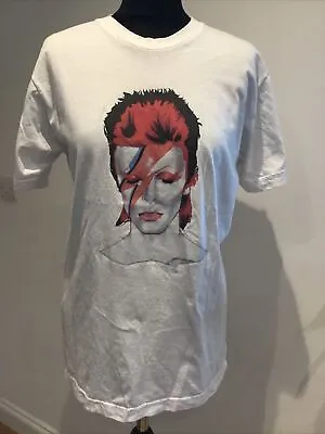 Buy American Apparel David Bowie Ziggy Stardust T Shirt Size M 100% Cotton USA Made • 19.99£