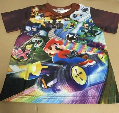 Buy Super Nintendo World MARIO Kart T-shirt Bowser Koopa [for Kids 130c] USJ Limited • 63.31£