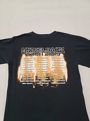 Buy Nickelback Concert T Shirt Tour 2009 Size Medium Pre Shrunk Black • 9.45£