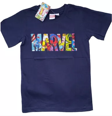Buy New Boys Marvel Comics Avengers T-shirt.9-13yrs • 6.95£