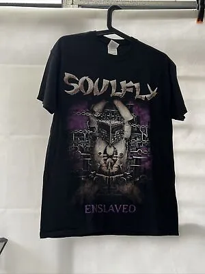 Buy Soulfly Enslaved 2012 Tour 15 Years Of Metal Music Rock Band T Shirt Mens Medium • 29.99£