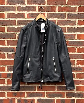 Buy All Saints Mens CORA FAUX Leather Bomber Biker Jacket MEDIUM Moto A239 • 149.99£