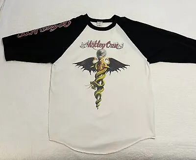 Buy Vintage Motley Crue Dr. Feelgood Raglan T-Shirt - Size XL • 141.97£